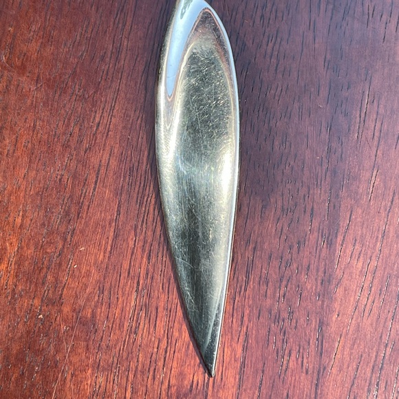 Rare Large Designer Inger K Solid Sterling Silver (.925) Modernist Pendant - Picture 4 of 5